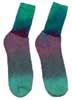 green purple socks